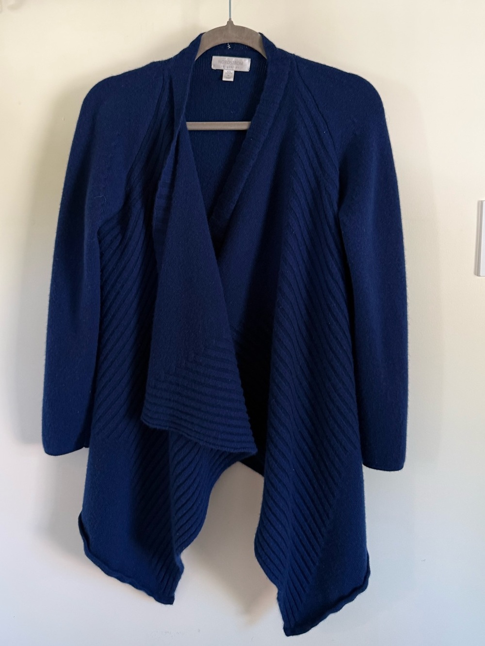 Nordstrom Collection Navy Blue Open Cardigan -
100% Cashmere